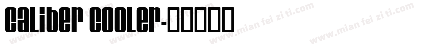 Caliber Cooler字体转换